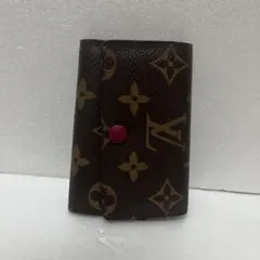 路易威登 Monogram 系列 鑰匙包 紫紅色 6連 M60701