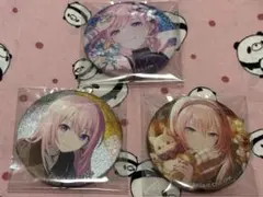 プロセカ　巡音ルカ　グリッター缶バッジ