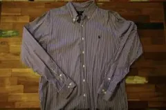 Ralph Lauren ボタンダウン長袖シャツ CLASSIC FIT 紫