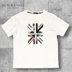 ブラックレーベル　クレストブリッジ　Tシャツ　ユニオンジャック　ホワイト　Lのサムネイル