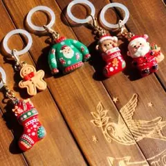 【 クリスマス 】めじるしアクセサリー サンタクロース 5点セット