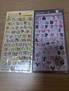 ポムポムプリン & ハローキティ ボンボンドロップシール