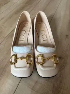 GUCCI ホースビット ローファー パンプス アイボリー 箱がありのサムネイル