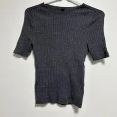 UNIQLO メリノリブクルーネックセーター　XL グレー