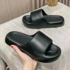 シャワーサンダル ビーチサンダル サンダル M 25~25.5 ブラック 新品
