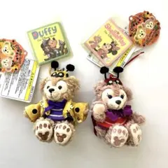 ダッフィー　シェリーメイ　てんとう虫　ハロウィン　ぬいぐるみストラップ　ペア