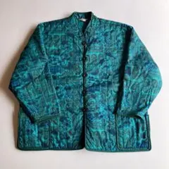 used レトロ 総柄キルティング ジャケット 古着 ヴィンテージvintage