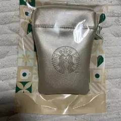 お値下げ❣️ホリデー2025スターバックスミニポーチギフトシャンパンゴールド