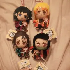 値下げ　鬼滅の刃　ぬいぐるみ　ラスカルコラボ　４体セット　新品