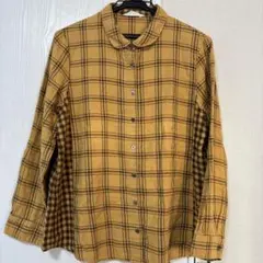 【SM2】からし色チェックシャツ
