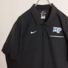 カ*ン様 ナイキ 半袖シャツ ポロシャツ ブラック スウォッシュ メンズXL
