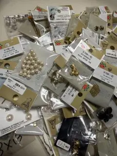 ビーズ・アクセサリー部品セット170点以上詰め合わせ