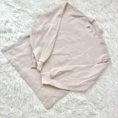 美品❗️【ユニクロ】U ピンクべージュ ブラッシュドジャージモックネック