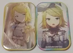 プロジェクトセカイ鏡音リンスクエア缶バッジ2個セット