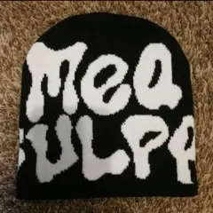 mea culpa ビーニー　ニット帽　ブラック