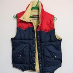 SUGAR CANE ダウンベスト Sサイズ レッド/ネイビー