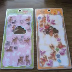 い*ご様 プチドロップステッカー　プーさん バンビ