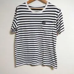 blueblue FRUITS コラボ Tシャツ ボーダー インディゴ