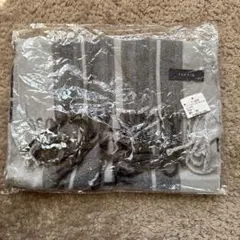 TAKAQ チェック柄マフラー グレー系