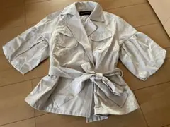 難あり新品タグつき　ミッシュマッシュ　ベージュ六部袖ジャケット　M