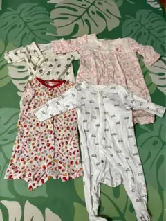 ベビー服 ロンパース カバーオール 4枚セット