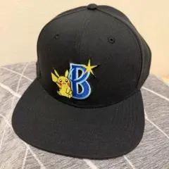 味*糖様 横浜DeNAベイスターズ ポケモン ピカチュウ キャップ ネイビー