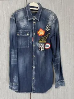 DSQUARED2 刺繍デニムジャケット　46 DSQUARED2 / アイコン ロゴ刺繍 デニム ジャケット (D SQUARED2/デニム