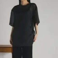 STYLEMIXER 半袖ブラウス 黒 フリーサイズ　シャツのサムネイル