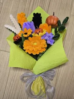 モールフラワー花束　ハロウィン編　枯れない花