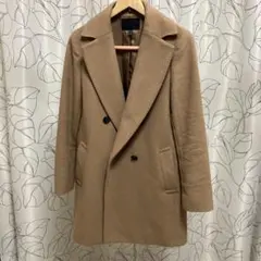 ICB ベージュ ダブルブレスト チェスターコート