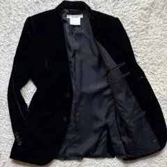 ★美品 Lサイズ★ キャサリン ハムネット ベロア テーラード 日本製 ブラック