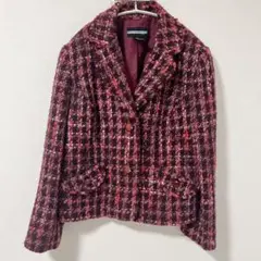 REQUIREMENTS ピンク系チェック テーラードジャケット 14P