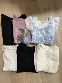女の子 まとめ売り 6枚 長袖 半袖 110cm カットソー　Tシャツ ロンT