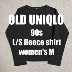 90s 紺タグ OLD UNIQLO フリース 短丈 y2k 平成 古着