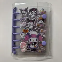 シール帳 完成品 A7バインダー シールセット 紫 クロミ