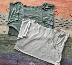 UNIQLO AIRism 2色 S.M ユニクロエアリズムシームレス ロングT