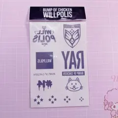 will polis 2014 タトゥーシール　BUMP OF CHICKEN