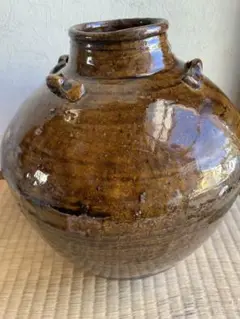 朝鮮美術　須恵器　新羅土器　新羅無釉土　四獣耳壺　M　R7540F 須恵器 四耳壺 – 鶴田 純久の章 お話