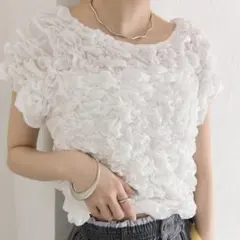 mystic ふわふわシャーリングTシャツ タグ付きのサムネイル