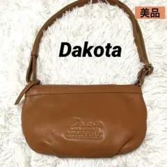 【Dakota】✨美品✨ショルダーバッグ　ハンドバッグ　レザー　キャメル　ロゴ
