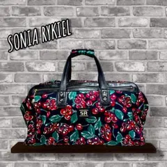 美品 SONIA RYKIEL さくらんぼ 旅行 大容量 トート ショルダー