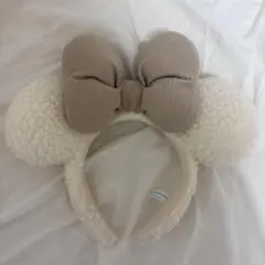 ディズニー　ミニー　カチューシャ　もこもこ