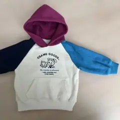 【美品】SMALL COCO ミキハウス　オサムグッズ　裏起毛パーカー90cm