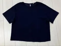 【UNIQLO】ネイビー 半袖シャツ XLサイズ