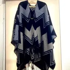 ストール カーディガン　黒とグレー