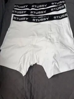 Stussy ホワイト ボクサーパンツ 3 枚入り ×2 セット 計 6 枚-S - メルカリ