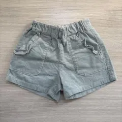 アプレレクール　コーデュロイ　ショートパンツ　ブルー　水色