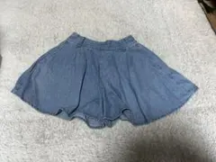 デニムキュロットスカート130