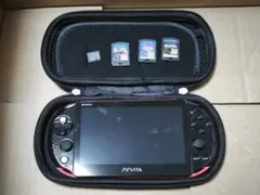 PS Vita PCH-2000 本体 ピンク/ブラック ソフト3枚付き