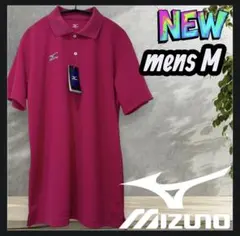 MIZUNOミズノ テニストレーニングウエア ポロシャツピンク半袖メンズM新品のサムネイル